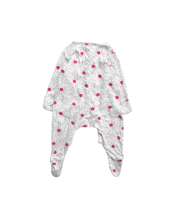 A White Onesies from Mothercare in size 3-6M for girl. (Back View)