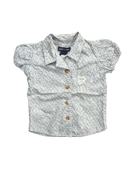 A White Short Sleeve Shirts from Ralph Lauren in size 6-12M for boy. (Front View)