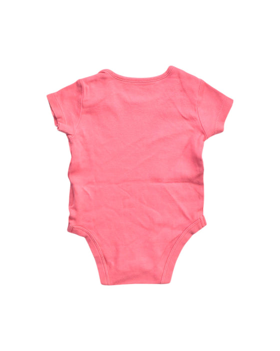 A Pink Short Sleeve Bodysuits from Mothercare in size 0-3M for girl. (Back View)