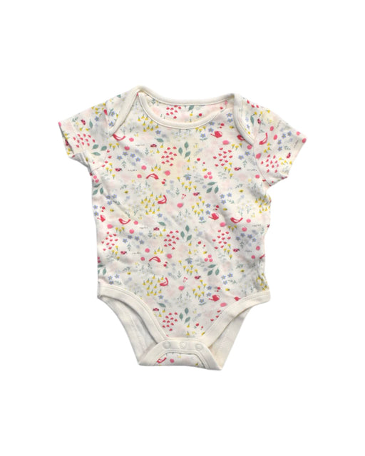 A Multicolour Short Sleeve Bodysuits from Mothercare in size 0-3M for girl. (Front View)