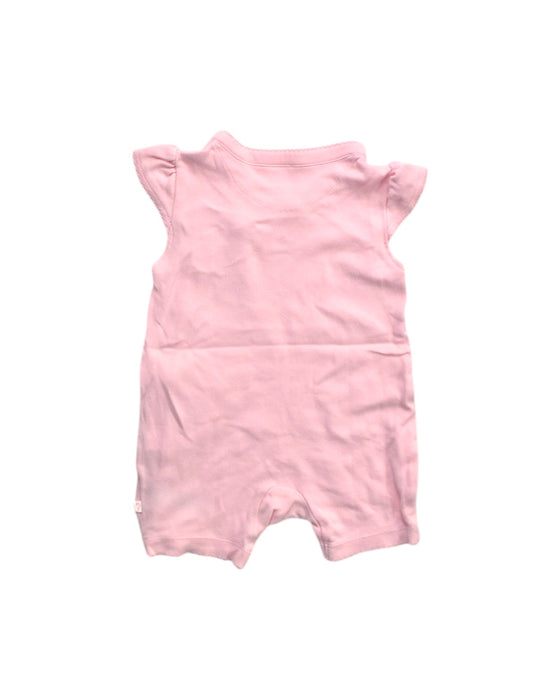 A Pink Short Sleeve Rompers from Mothercare in size 3-6M for girl. (Back View)