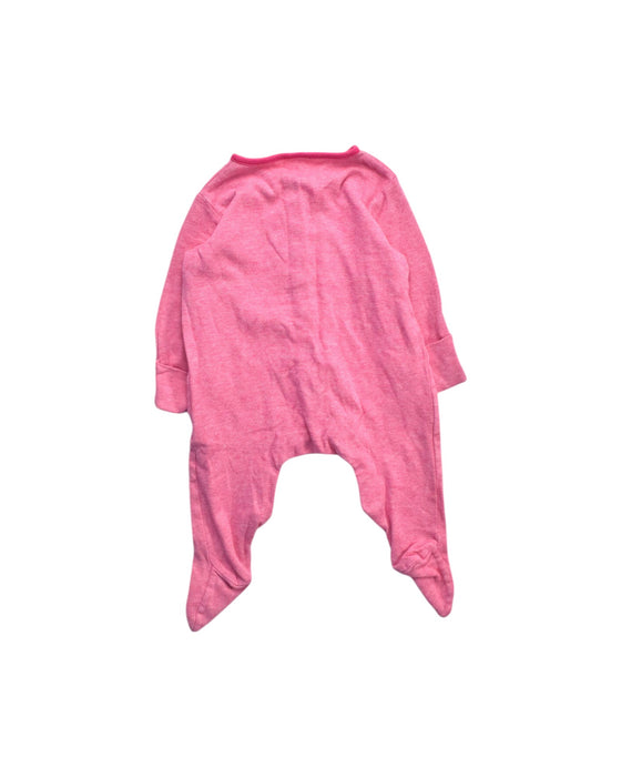 A Pink Onesies from Mothercare in size 3-6M for girl. (Back View)