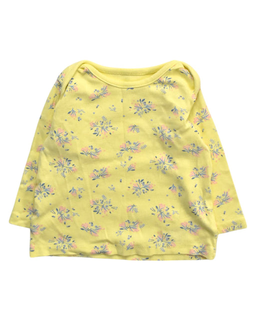 A Yellow Long Sleeve Tops from Mothercare in size 3-6M for girl. (Front View)