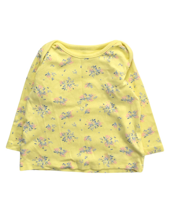 A Yellow Long Sleeve Tops from Mothercare in size 3-6M for girl. (Front View)