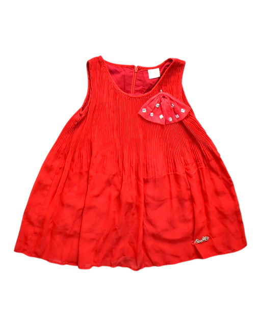 A Red Sleeveless Dresses from bloomB in size 2T for girl. (Front View)