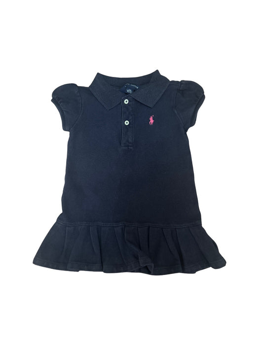 A Black Short Sleeve Dresses from Ralph Lauren in size 6-12M for girl. (Front View)