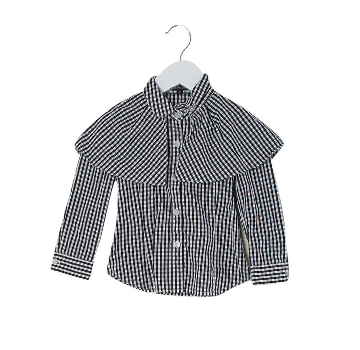 A Black Long Sleeve Shirts from Nicholas & Bears in size 2T for girl. (Front View)