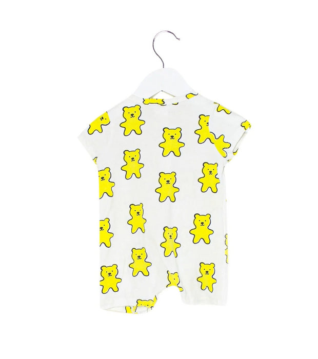 A White Short Sleeve Jumpsuits from Seed in size 3-6M for neutral. (Back View)