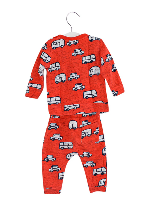 A Red Pants Sets from Seed in size 3-6M for boy. (Back View)