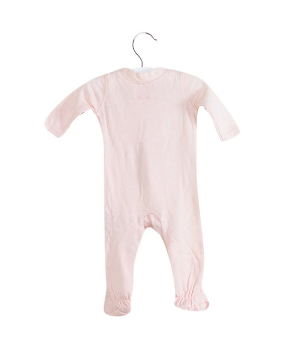 A Pink Long Sleeve Jumpsuits from Bonton in size 0-3M for girl. (Back View)