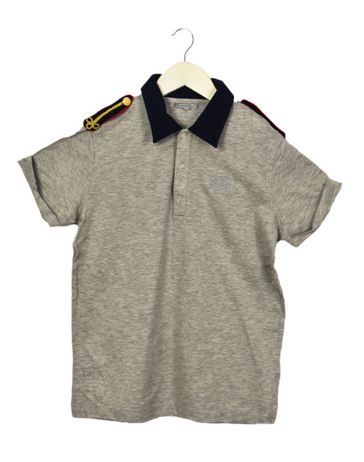A Grey Short Sleeve Polos from Nicholas & Bears in size 12Y for boy. (Front View)
