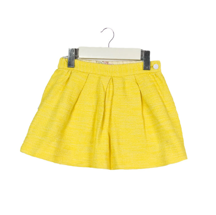 A Yellow Short Skirts from Bonpoint in size 6T for girl. (Front View)