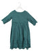 A Teal Long Sleeve Dresses from Bonpoint in size 6T for girl. (Front View)