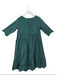 A Teal Long Sleeve Dresses from Bonpoint in size 6T for girl. (Back View)