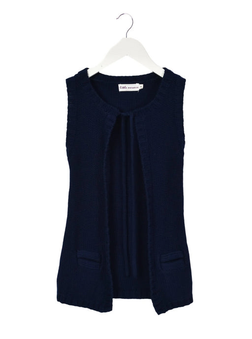 A Navy Cardigans from Little Mercerie in size 4T for girl. (Front View)