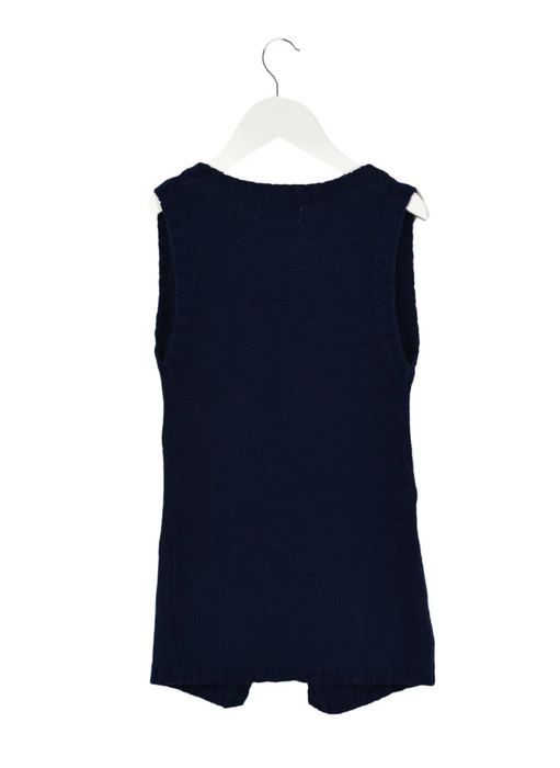 A Navy Cardigans from Little Mercerie in size 4T for girl. (Back View)