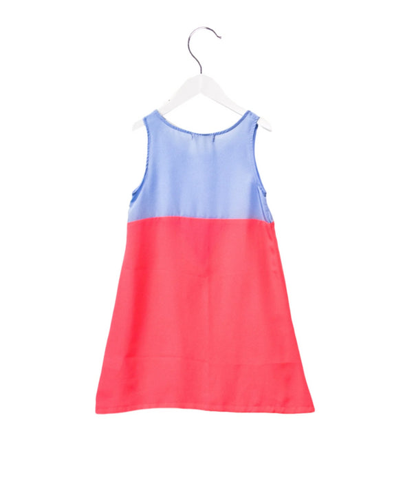 A Pink Sleeveless Dresses from Anne Kurris in size 8Y for girl. (Back View)