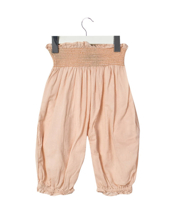 A Beige Long Overalls from Velveteen in size 3-6M for girl. (Back View)