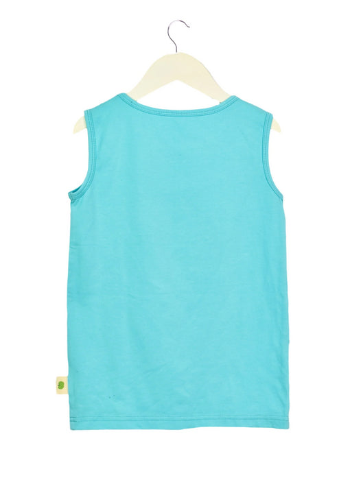 A Blue Sleeveless Dresses from The Bonnie Mob in size 2T for girl. (Back View)