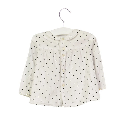A White Long Sleeve Tops from Bonpoint in size 6-12M for girl. (Front View)