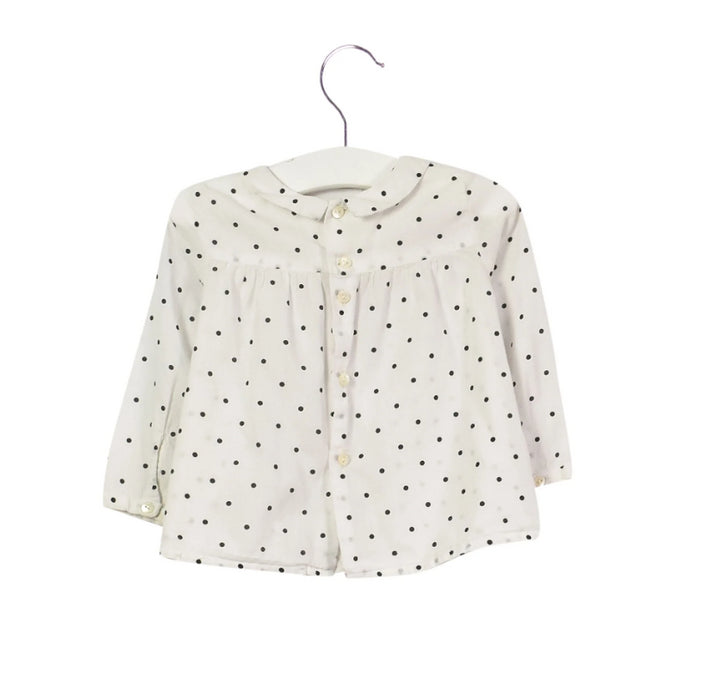 A White Long Sleeve Tops from Bonpoint in size 6-12M for girl. (Front View)