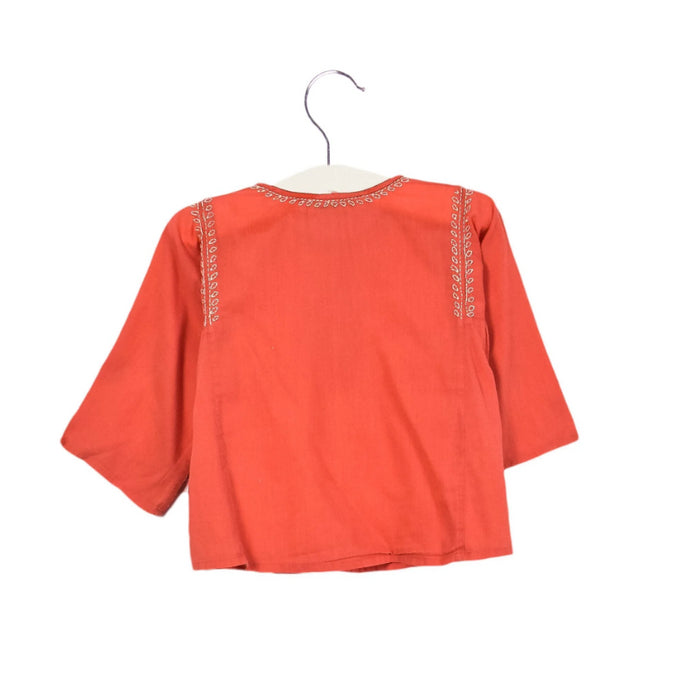 A Orange Long Sleeve Tops from Bonpoint in size 6-12M for girl. (Back View)