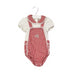 A Red Short Sleeve Bodysuits from Nicholas & Bears in size 3-6M for girl. (Front View)