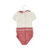 A Red Short Sleeve Bodysuits from Nicholas & Bears in size 3-6M for girl. (Back View)