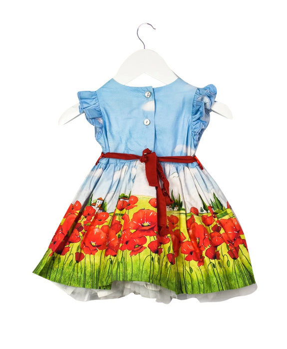 A Multicolour Short Sleeve Dresses from Monnalisa in size 3-6M for girl. (Back View)