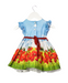 A Multicolour Short Sleeve Dresses from Monnalisa in size 3-6M for girl. (Back View)