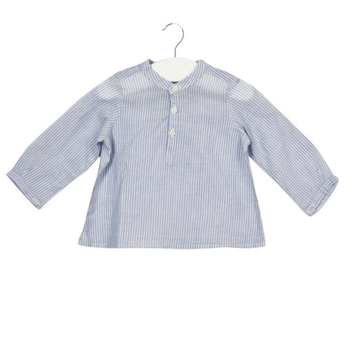 A Blue Long Sleeve Tops from Bonpoint in size 3-6M for neutral. (Front View)
