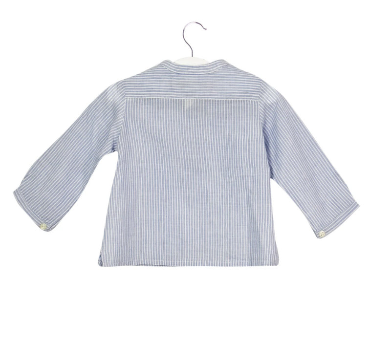 A Blue Long Sleeve Tops from Bonpoint in size 3-6M for neutral. (Back View)