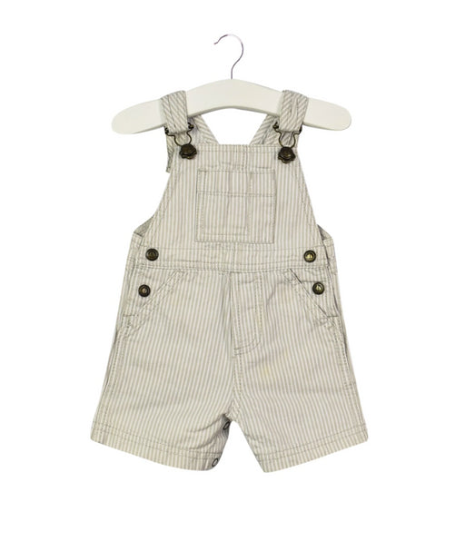 A Beige Overall Shorts from Petit Bateau in size 0-3M for boy. (Front View)