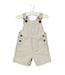 A Beige Overall Shorts from Petit Bateau in size 0-3M for boy. (Front View)