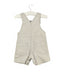 A Beige Overall Shorts from Petit Bateau in size 0-3M for boy. (Back View)