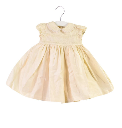 A White Short Sleeve Dresses from Ralph Lauren in size 3-6M for girl. (Front View)