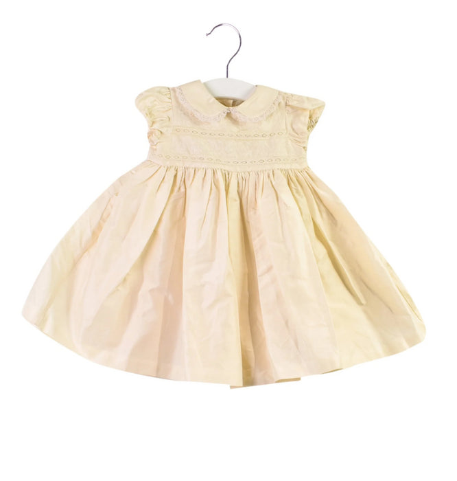 A White Short Sleeve Dresses from Ralph Lauren in size 3-6M for girl. (Front View)