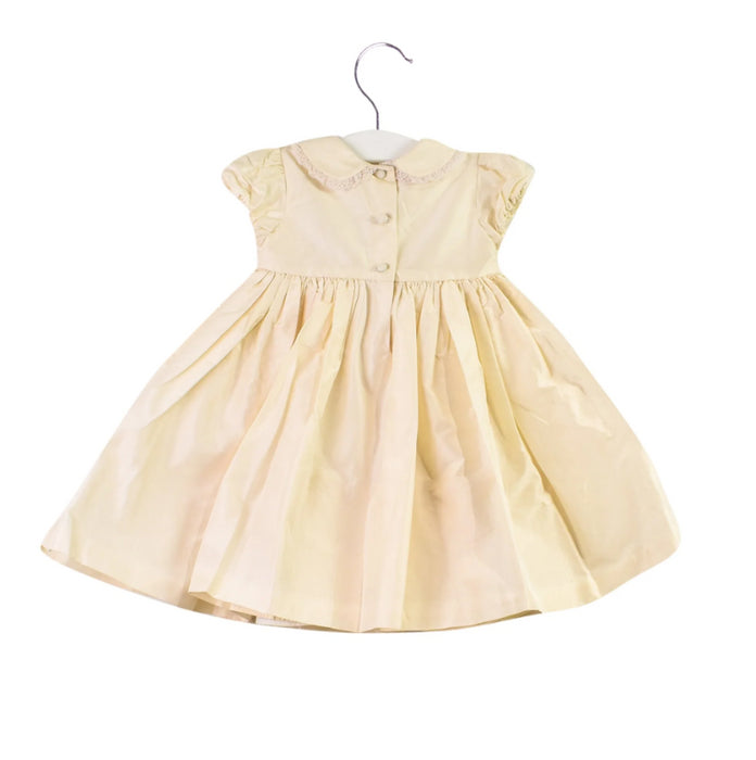 A White Short Sleeve Dresses from Ralph Lauren in size 3-6M for girl. (Back View)