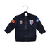 A Navy Zippered Sweatshirts from Diesel in size 3-6M for boy. (Front View)