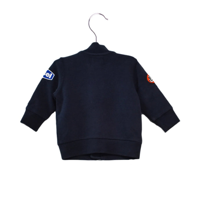 A Navy Zippered Sweatshirts from Diesel in size 3-6M for boy. (Back View)