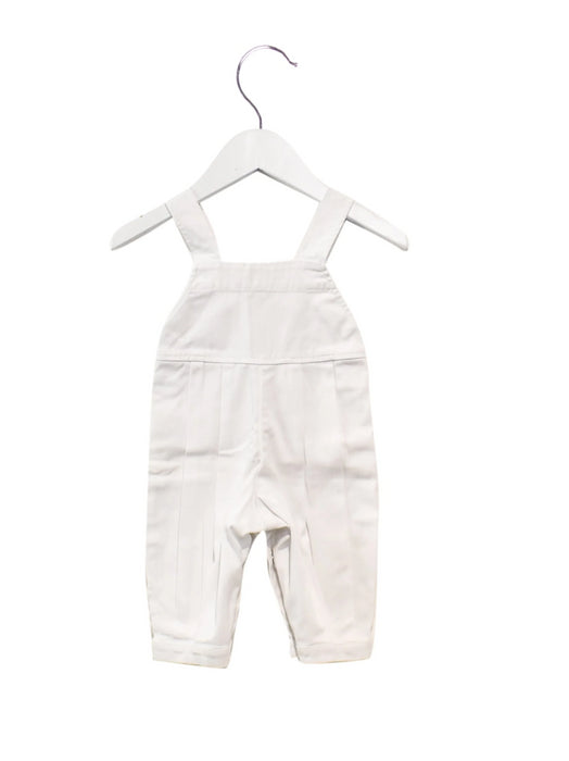 A White Long Overalls from Ovale in size 3-6M for girl. (Back View)