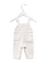 A White Long Overalls from Ovale in size 3-6M for girl. (Back View)