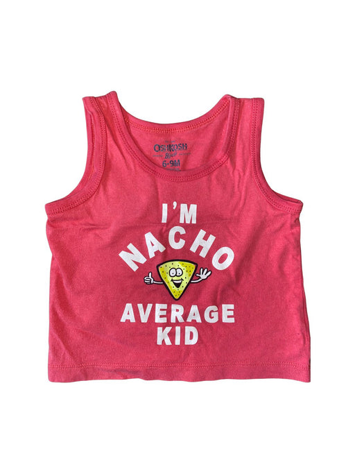 A Red Sleeveless T Shirts from Retykle in size 6-12M for boy. (Front View)