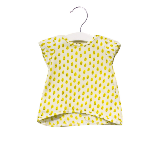 A Yellow Shorts Sets from Kidsagogo in size 3-6M for girl. (Front View)