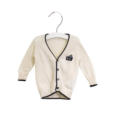A White Cardigans from Nicholas & Bears in size 0-3M for boy. (Front View)