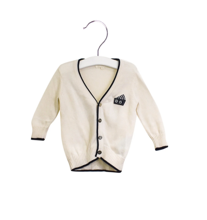 A White Cardigans from Nicholas & Bears in size 0-3M for boy. (Front View)