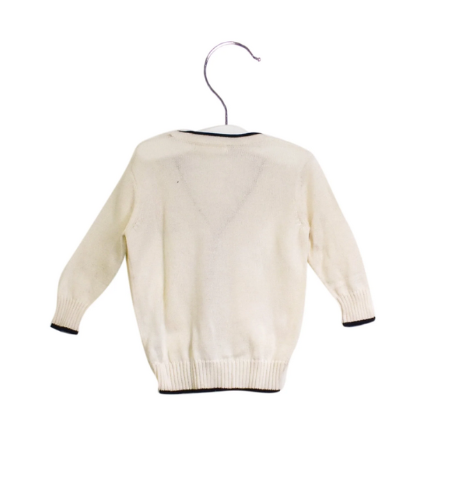 A White Cardigans from Nicholas & Bears in size 0-3M for boy. (Back View)