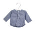 A Blue Long Sleeve Tops from Jacadi in size 3-6M for girl. (Front View)
