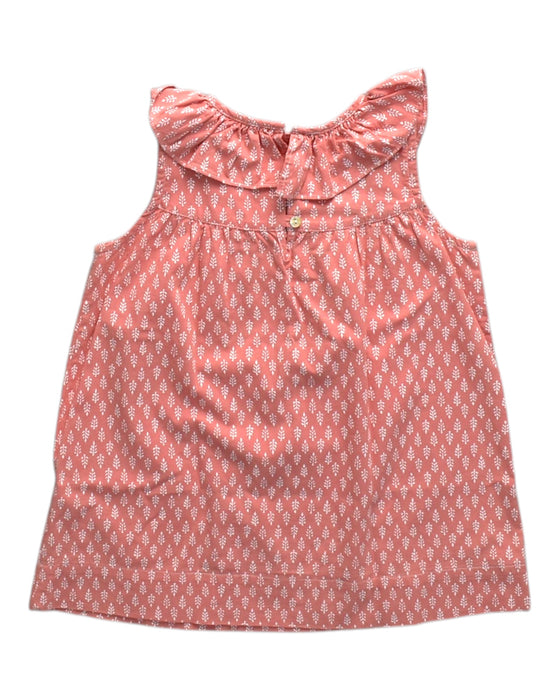 A Orange Sleeveless Dresses from Lolilota in size 6T for girl. (Back View)