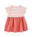 A White Short Sleeve Dresses from Petit Bateau in size 6-12M for girl. (Front View)